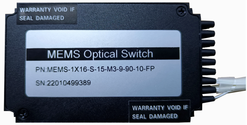 MEMS1×16单模光开关标准化模块实物图