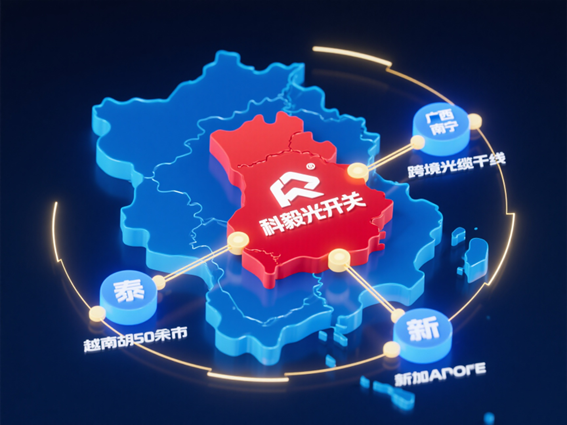 中国-东盟跨境光缆网络光开关部署节点