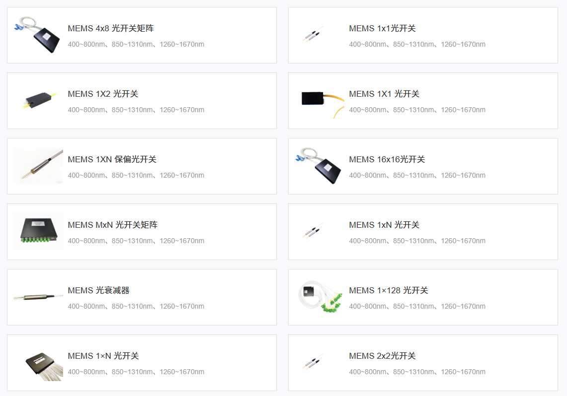 科毅MEMS光开关产品图
