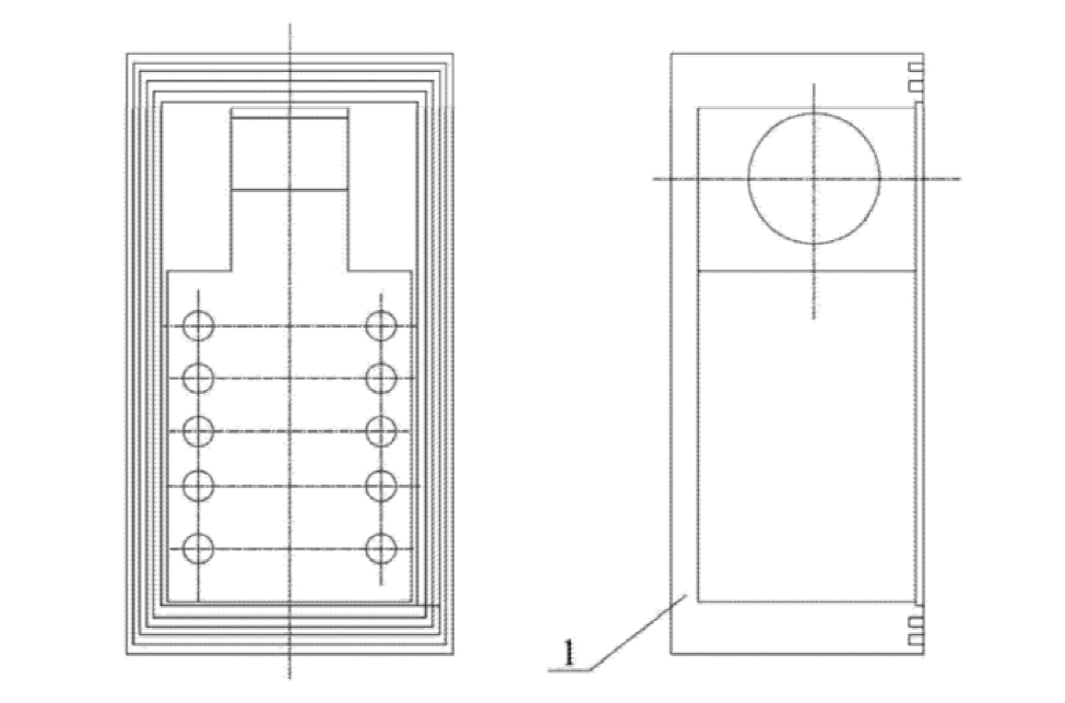 1×2机械式T型保偏光开关密封盒体设计图  - 广西科毅光通信