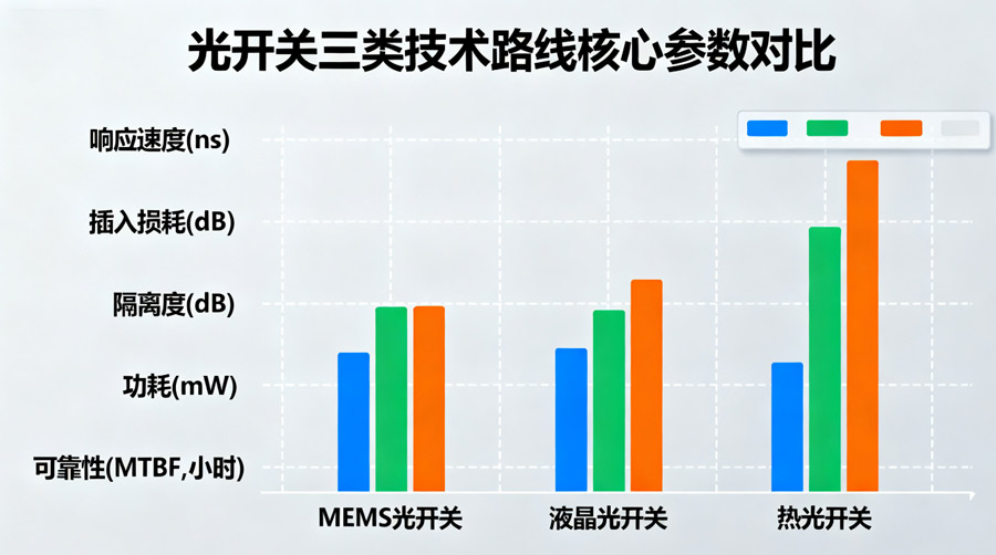 光开关半导体机械液晶核心参数对比 - 广西科毅光通信