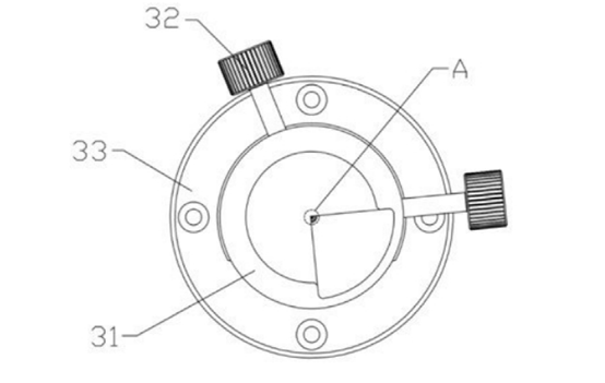 夹持组件夹持保偏光纤时的俯视图 - 科毅光通信