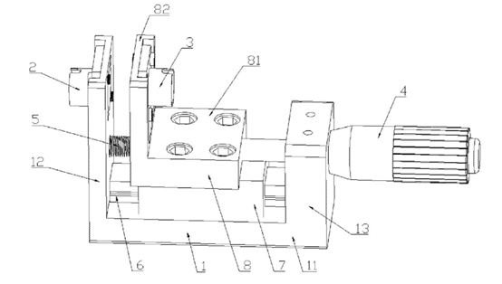 FC机械式光衰减器结构示意图 - 广西科毅光通信