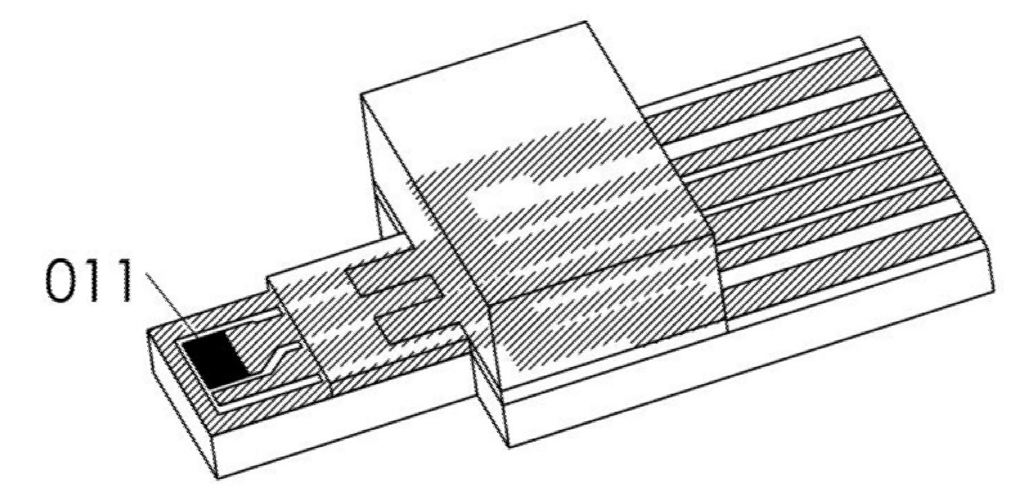 小体积光发射组件的陶瓷基板的结构示意图 - 科毅光通信