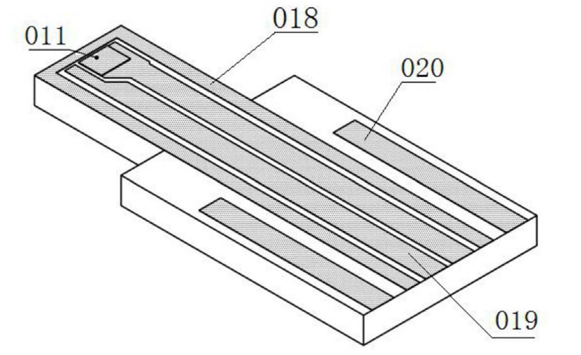 图4 小体积光发射组件的陶瓷基板最底层结构示意图 - 科毅光通信