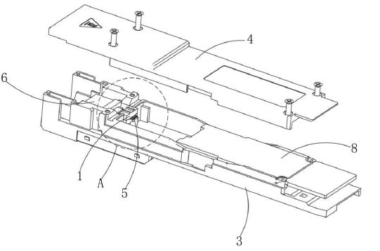 MPO光模块爆炸示意图-广西科毅光通信