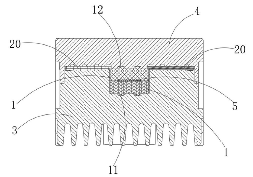 MPO光模块横截面示意图-广西科毅光通信