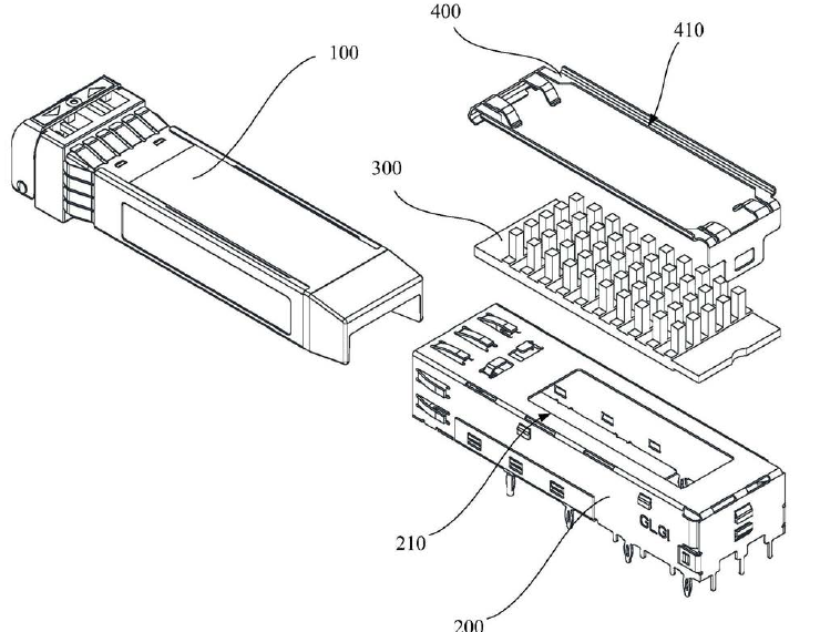 用于涂装设备的光模块爆炸结构示意图 - 科毅光通信