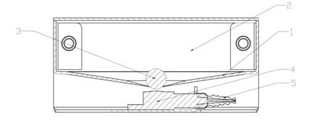 基于光开关的无源倾斜传感器结构示意图  - 广西科毅光通信